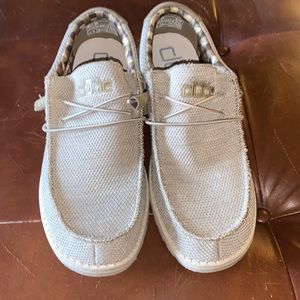 Hey Dude Mocs. Size 10. Color - Ivory Coast. Brand NEW.
